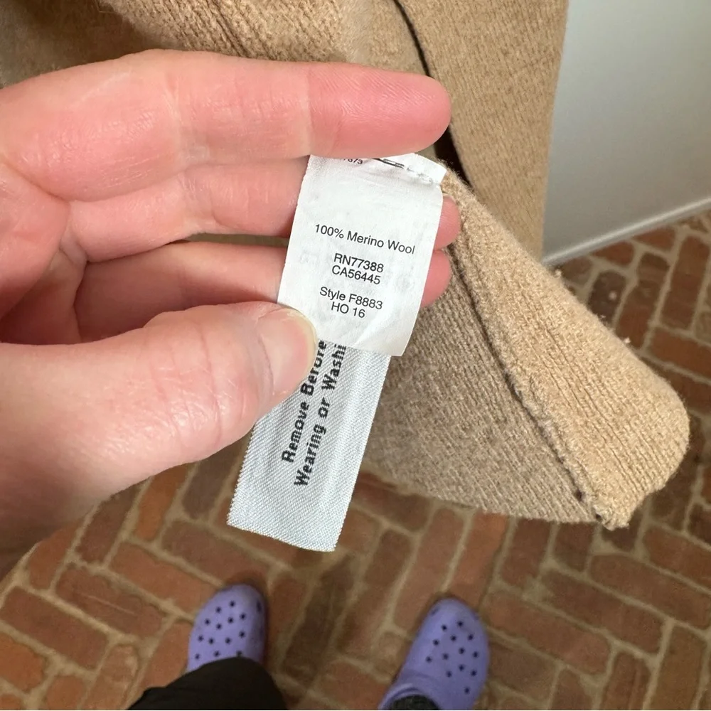 Madewell‎ Rivington Sweater-Coat Heather Saddle timeless neutral minimalist - Picture 7 of 12